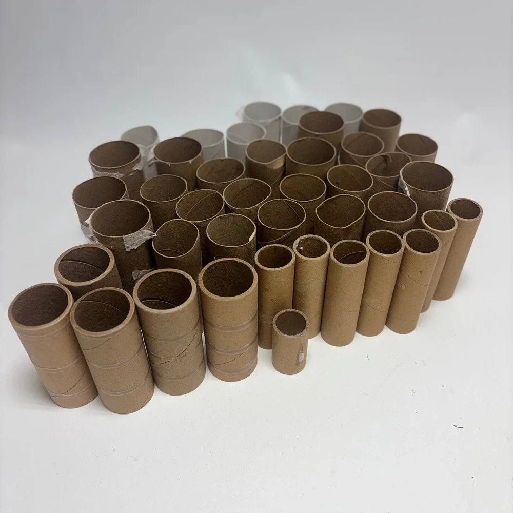 Unbranded Cardboard Tubes Bulk Lot 42 Mixed Brown Grey Craft Supplies DIY Art